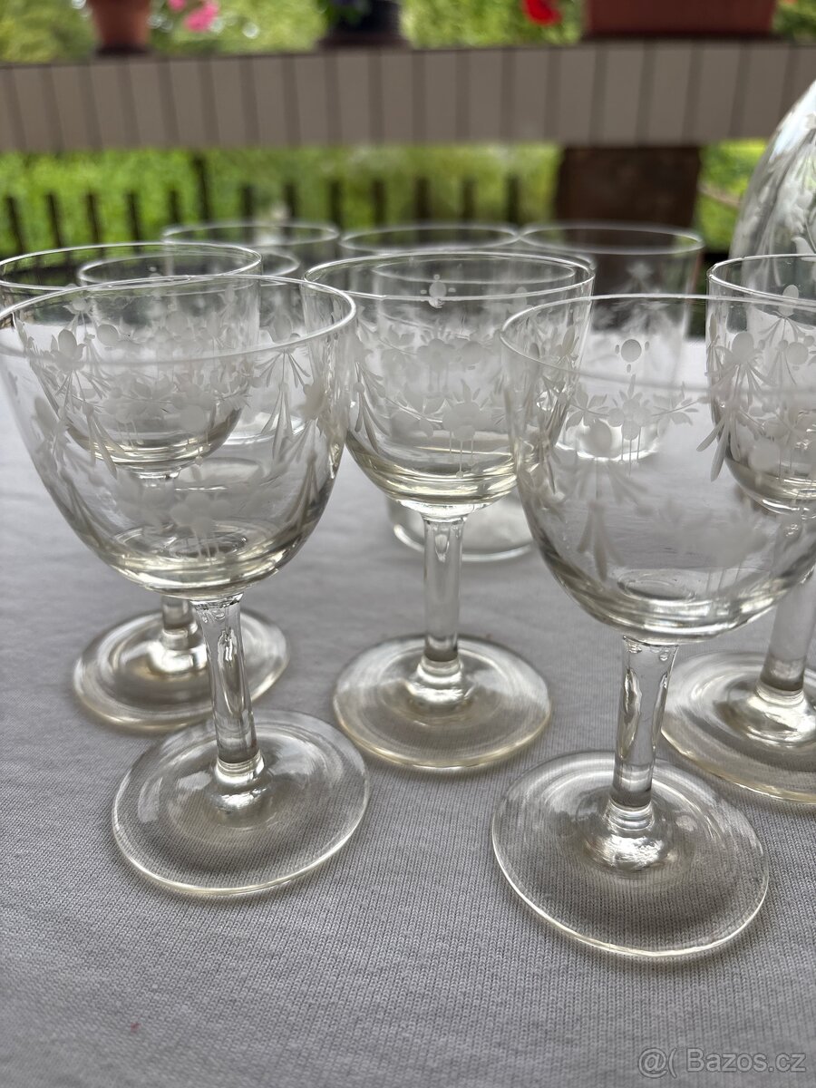 Set broušeného skla - 2