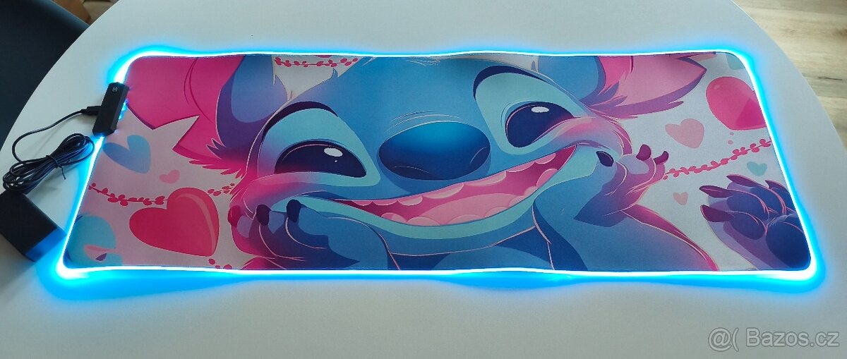 Stitch -Nová herní podsvícená podložka - 2