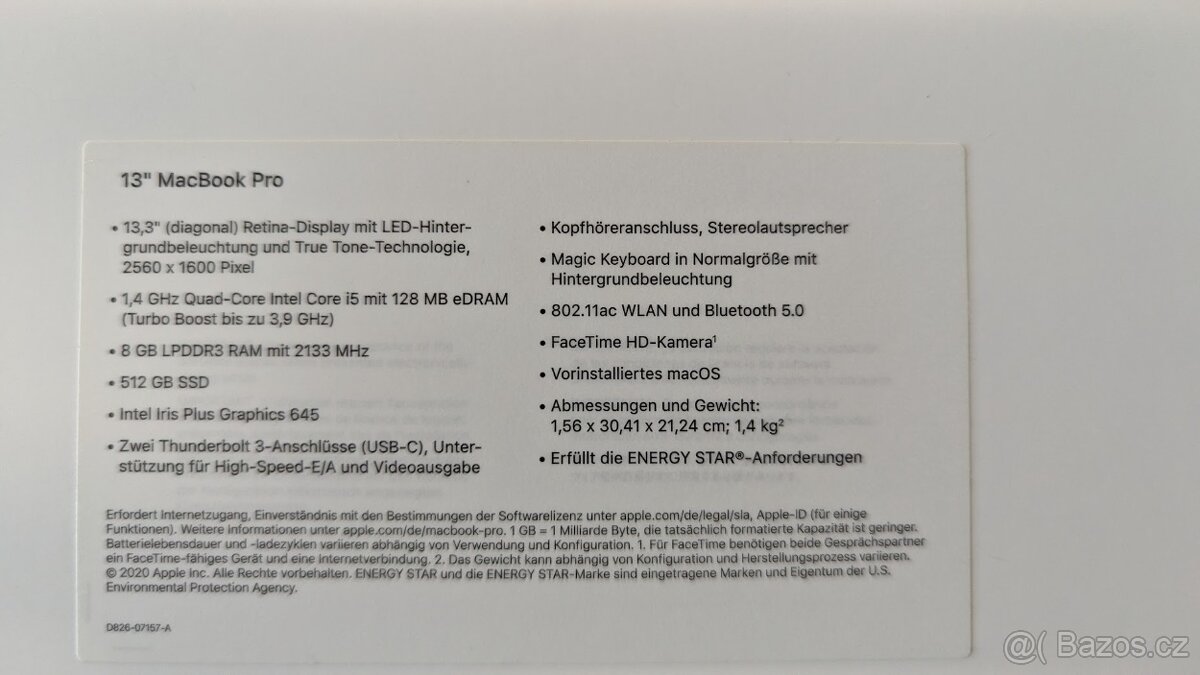 Apple MacBook Pro 13" 2020, i5, 8/512GB, Retina, ZÁRUKA 2R - 2