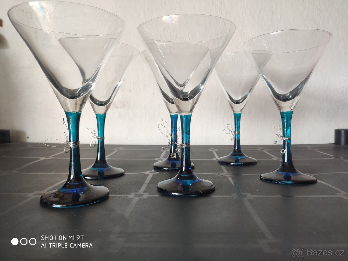 20 let nepoužité Martini sklenice - 2