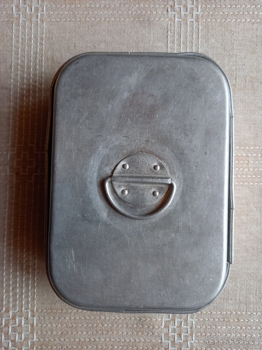 Retro hliníkový svačinový box - 2