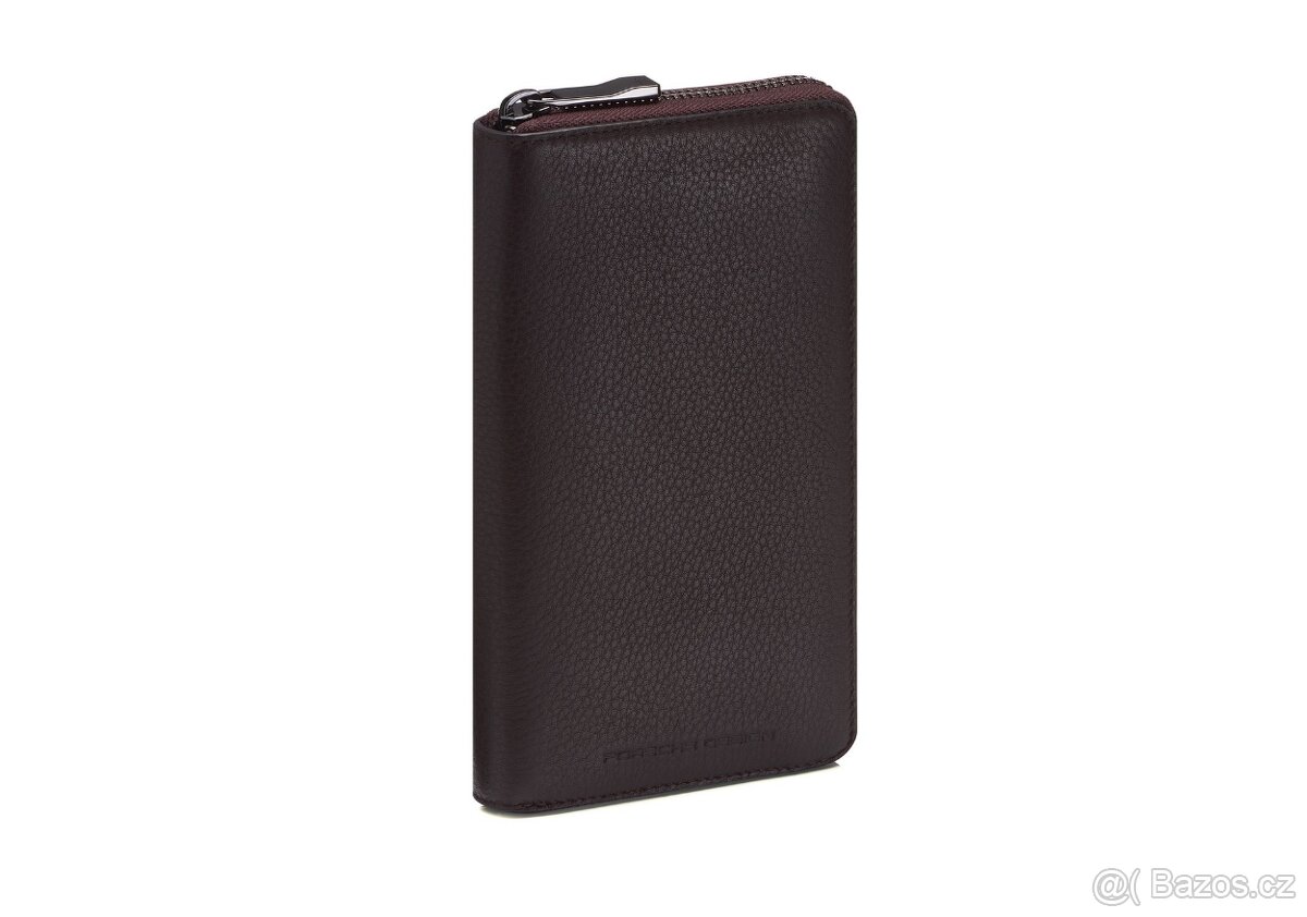 Nová, tmavě hnědá kožena peněženka PORSCHE DESIGN - 2