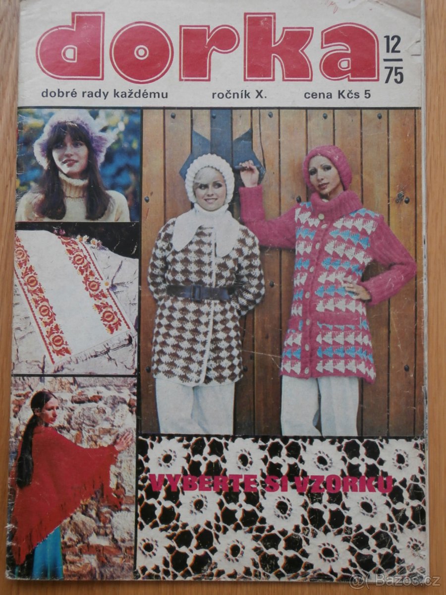 9 x slovenský módní časopis DORKA. 1975, 1977, 1979, 1982 - 2