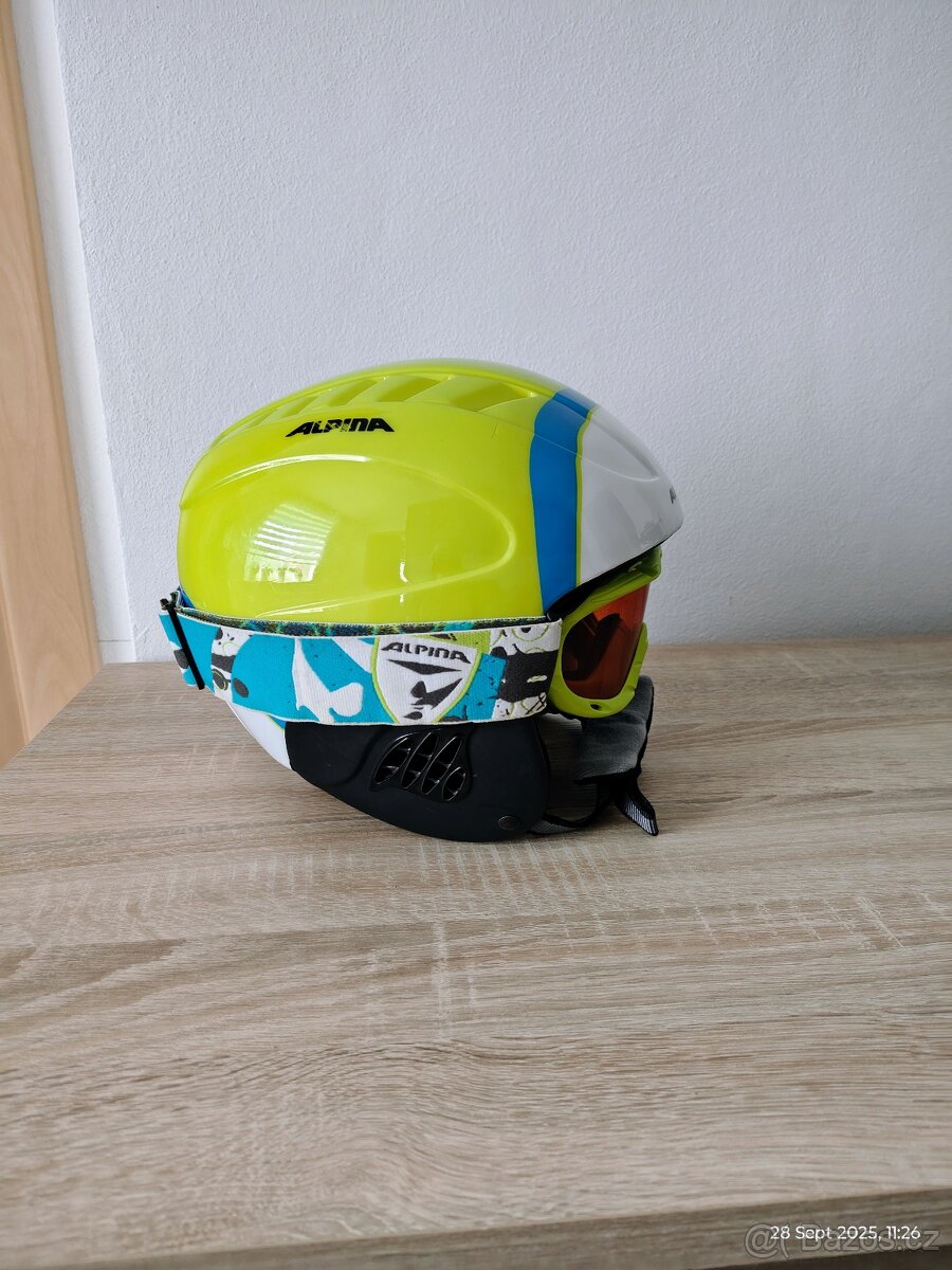 Dětská lyžařská přilba 54-58cm Alpina - 2