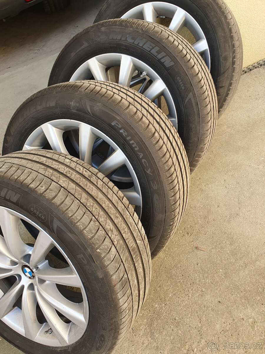 R18 BMW 7 G11,G30 orig.alu a letni pneu Michelin, 245/45 R18 - 2