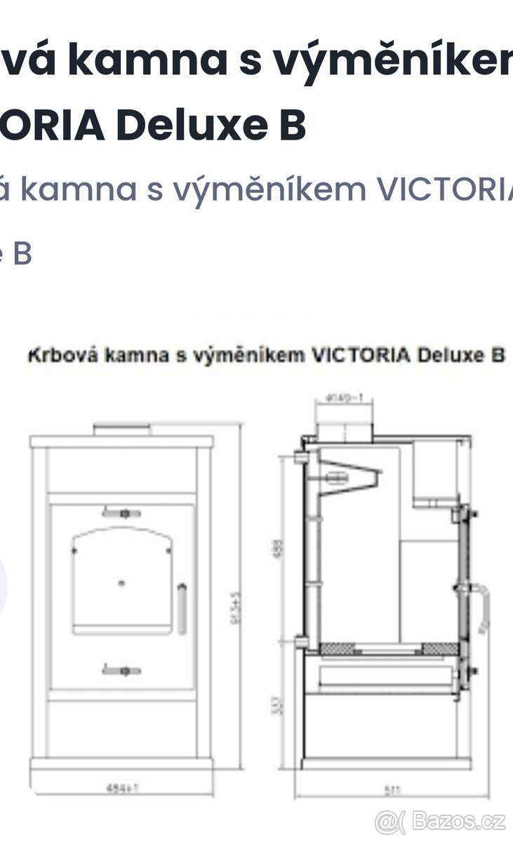 Krbová kamna s výměníkem - 2