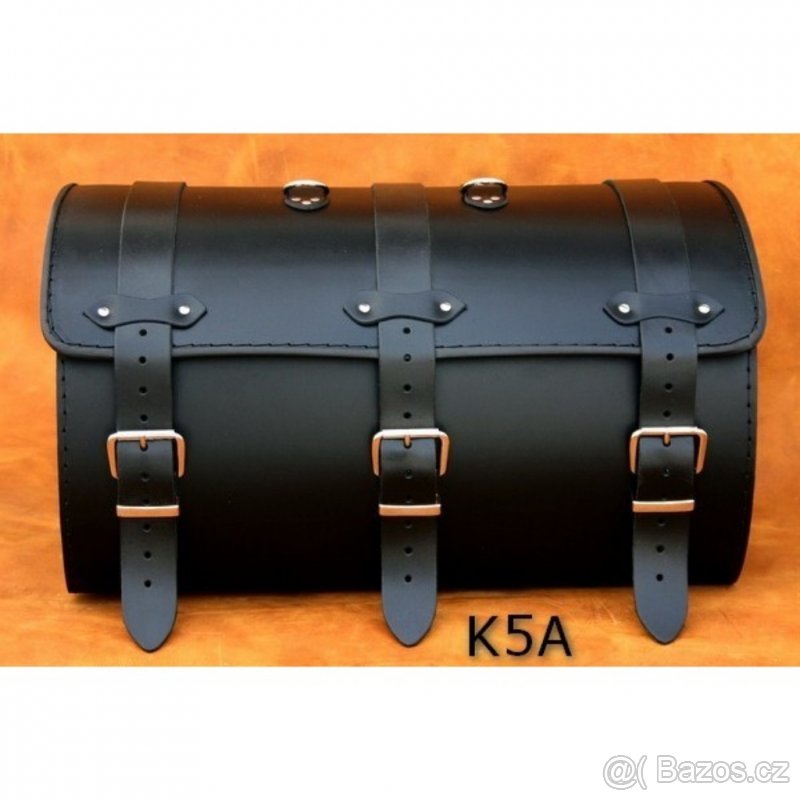 Kožený kufr - válec na chopper 48cm typ 05A,5B,5C - 2