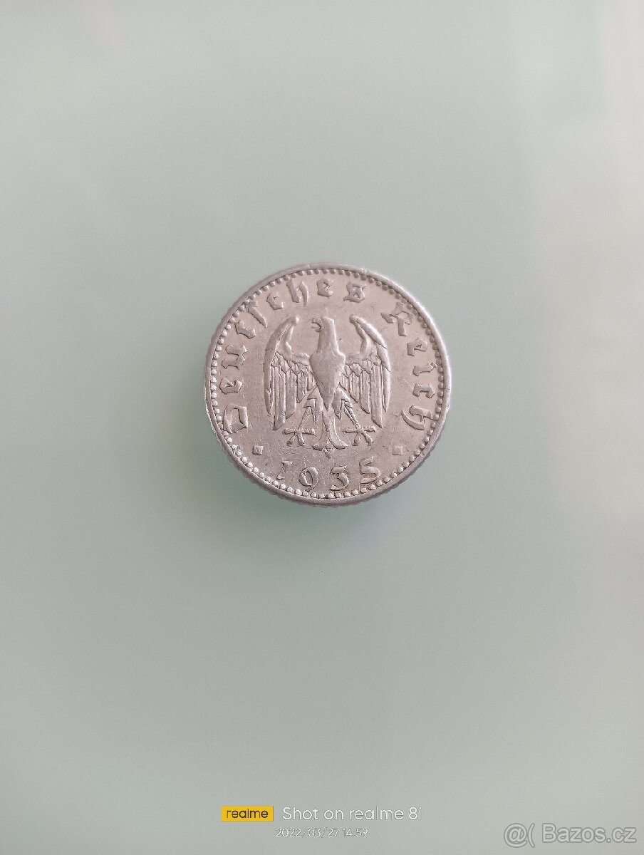 50 pfennig 1935 - 2