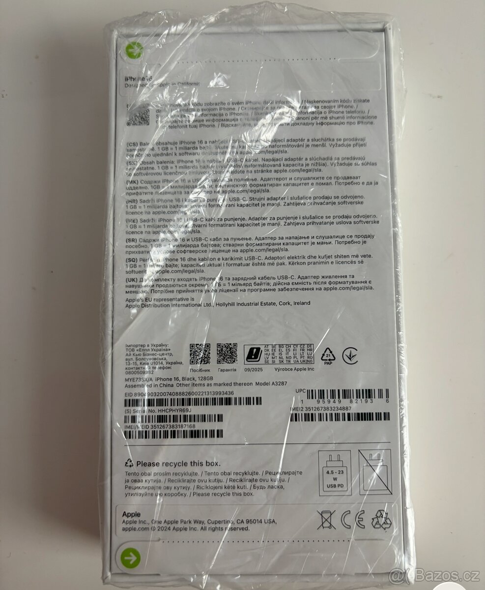 iPhone 16 černý 128 GB - 2