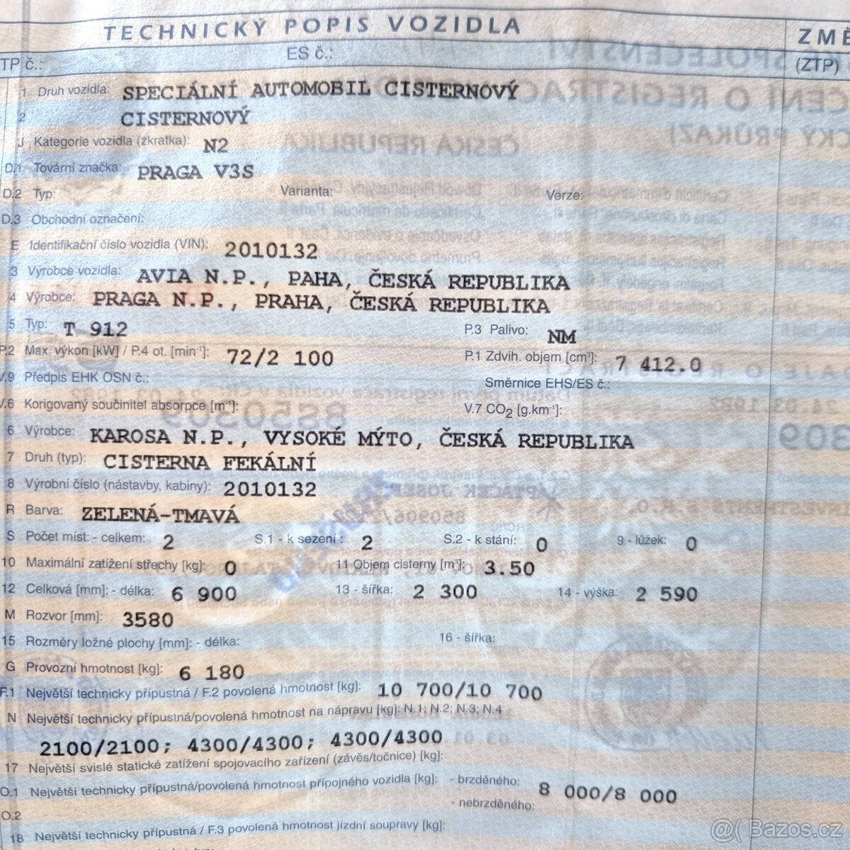 PRAGA V3S - 2