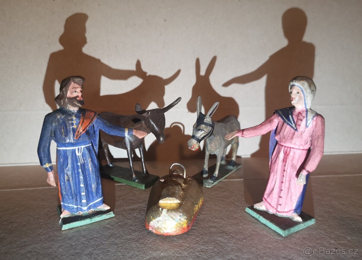 starý kralický betlém - už jen Svatá Rodina+Tři Králové - 2