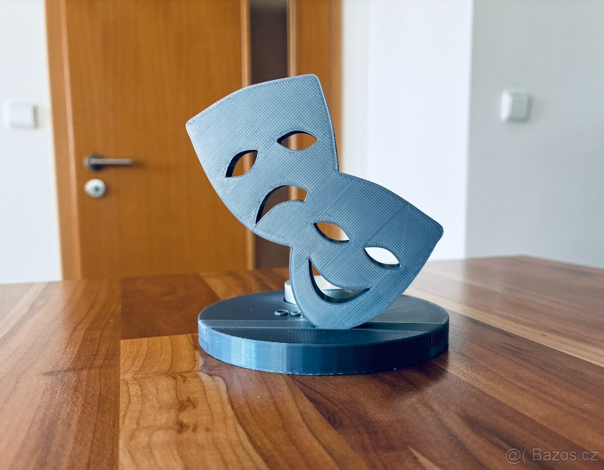 Originální svícen - Maska dvou tváří - 2