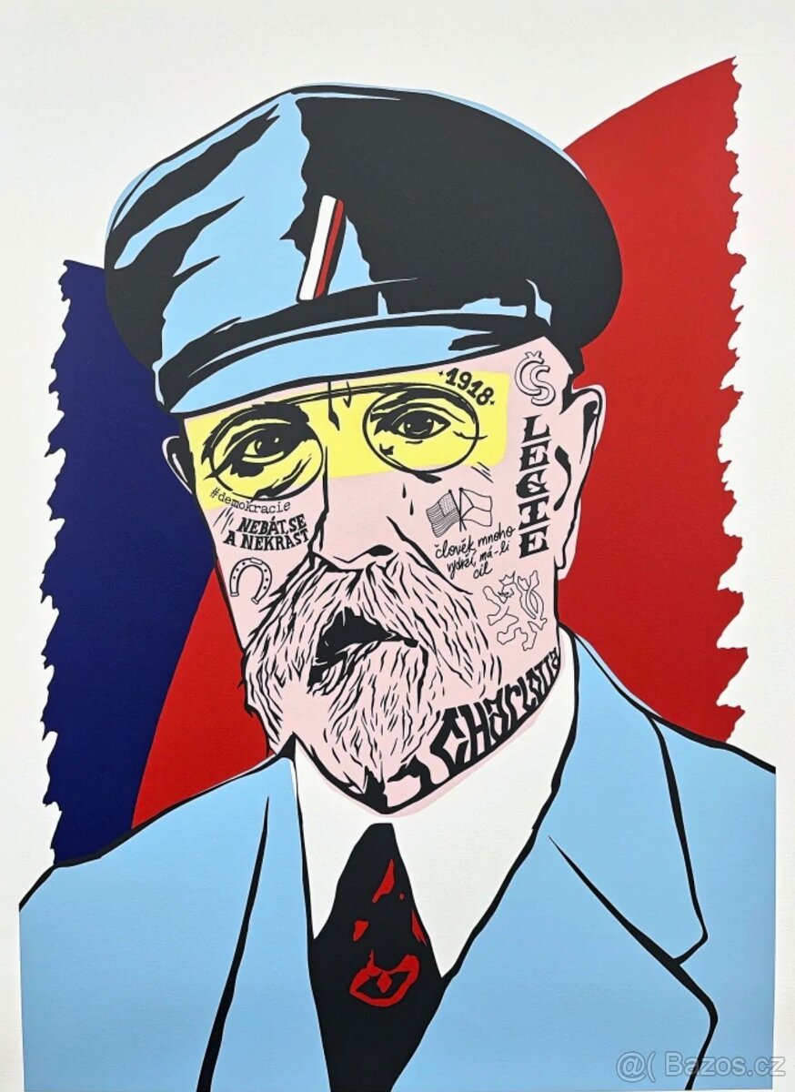 2 kusy originálních serigrafií PASTA ONER - MASARYK+HAVEL 25 - 2