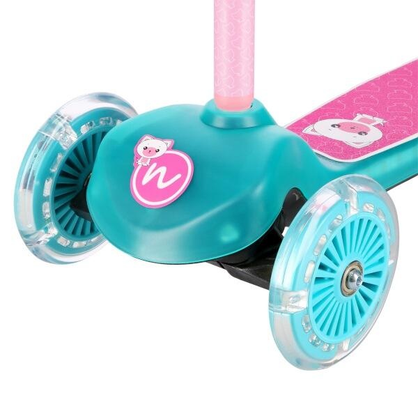 Nils Fun HLB001 LED tyrkysová dětská koloběžka - 2