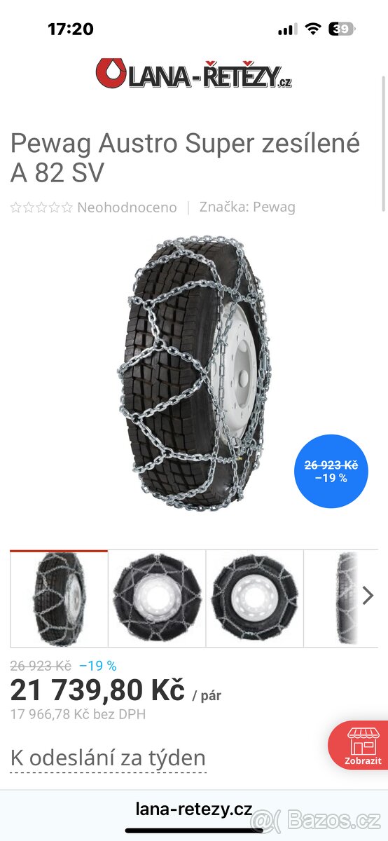 Zimní řeťezy Pewag A82SV - 2