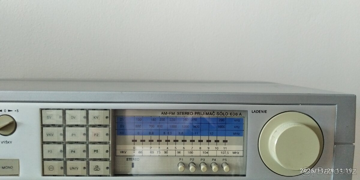 Stereo přijímač Tesla Sólo 638A - 2