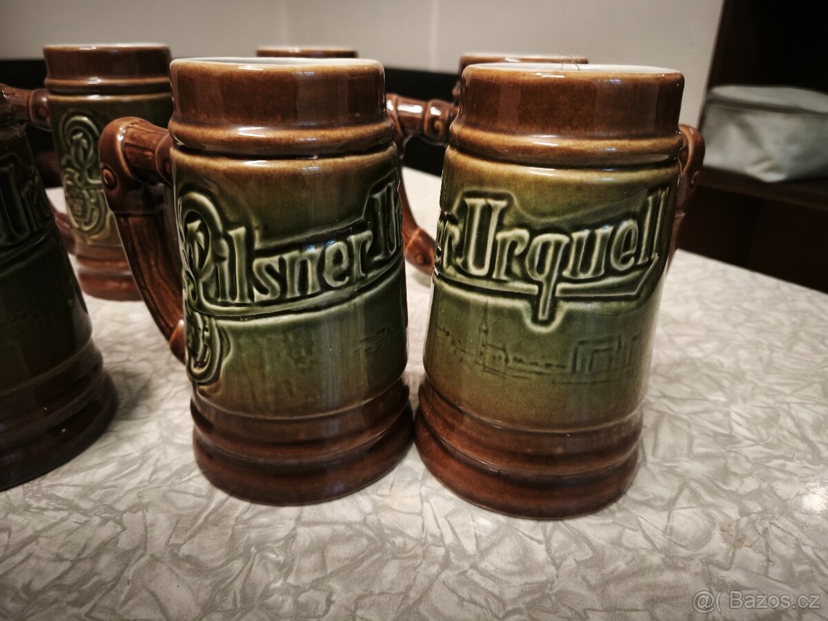 Prodám keramické korbely Pilsner Urquel - 2