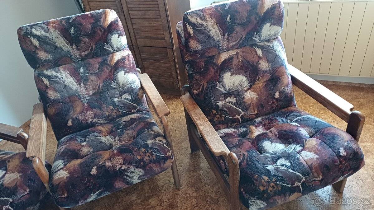 Sedací souprava + nábytek. - 2