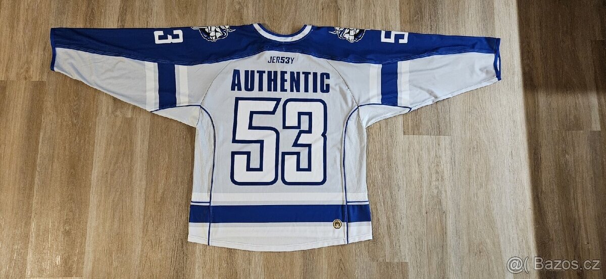 Hokejový dres Jersey Authentic - bilá/modrá - 2
