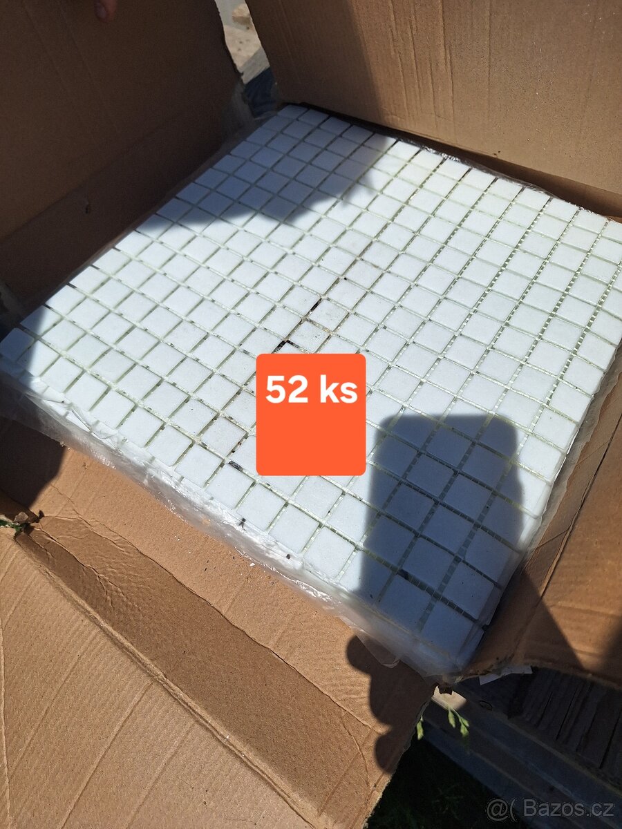 Mozaika bílá 52 ks nová - 2