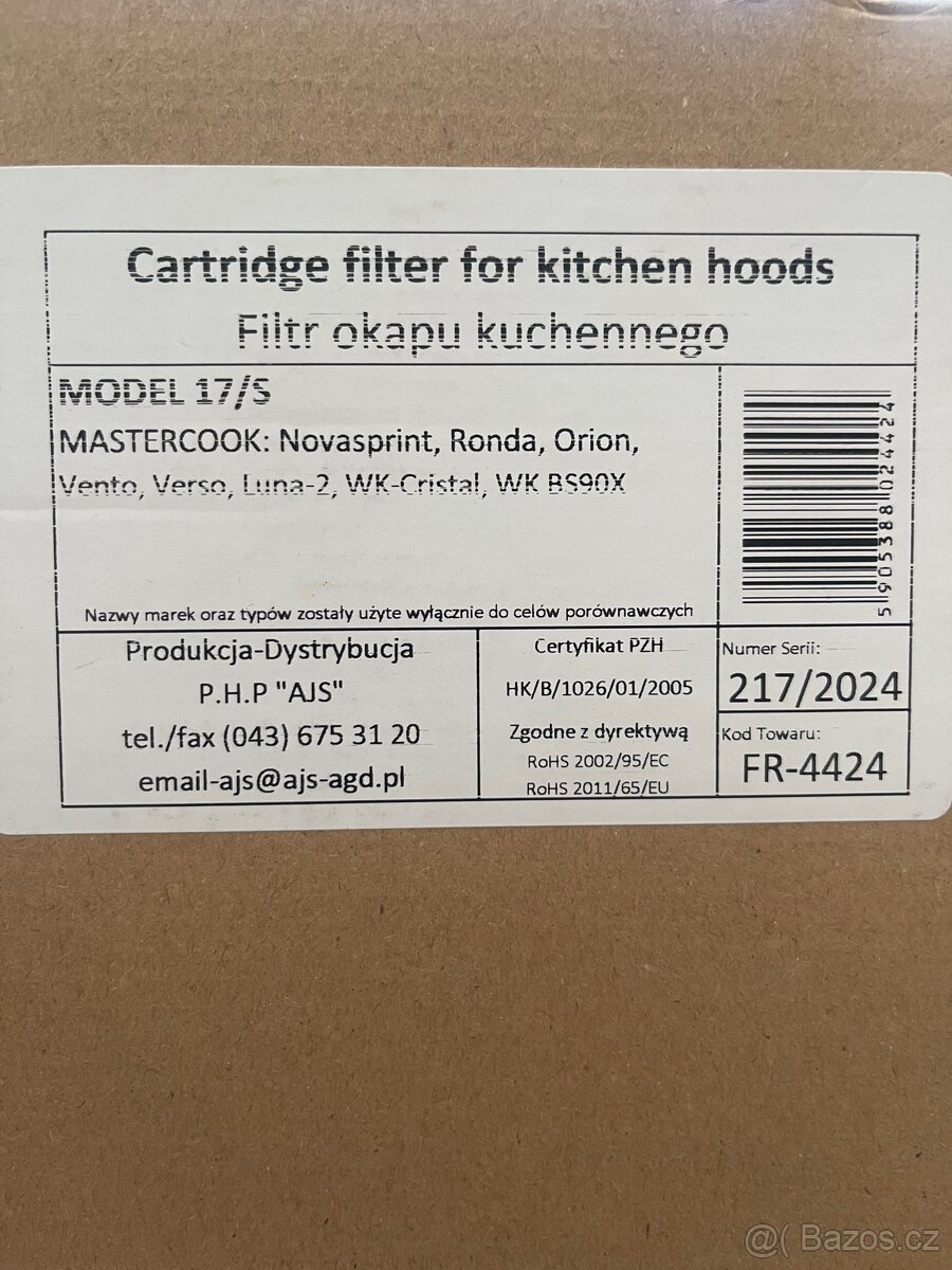 4x Uhlikovy filtr pro digestor - 2