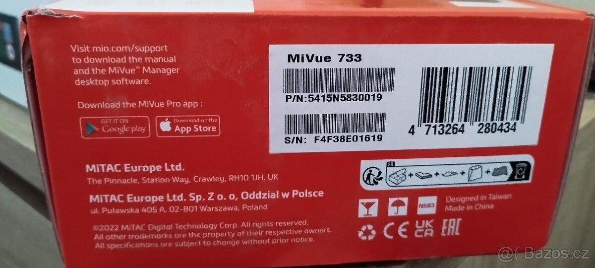 Auto kamera Mivue 733 - 2