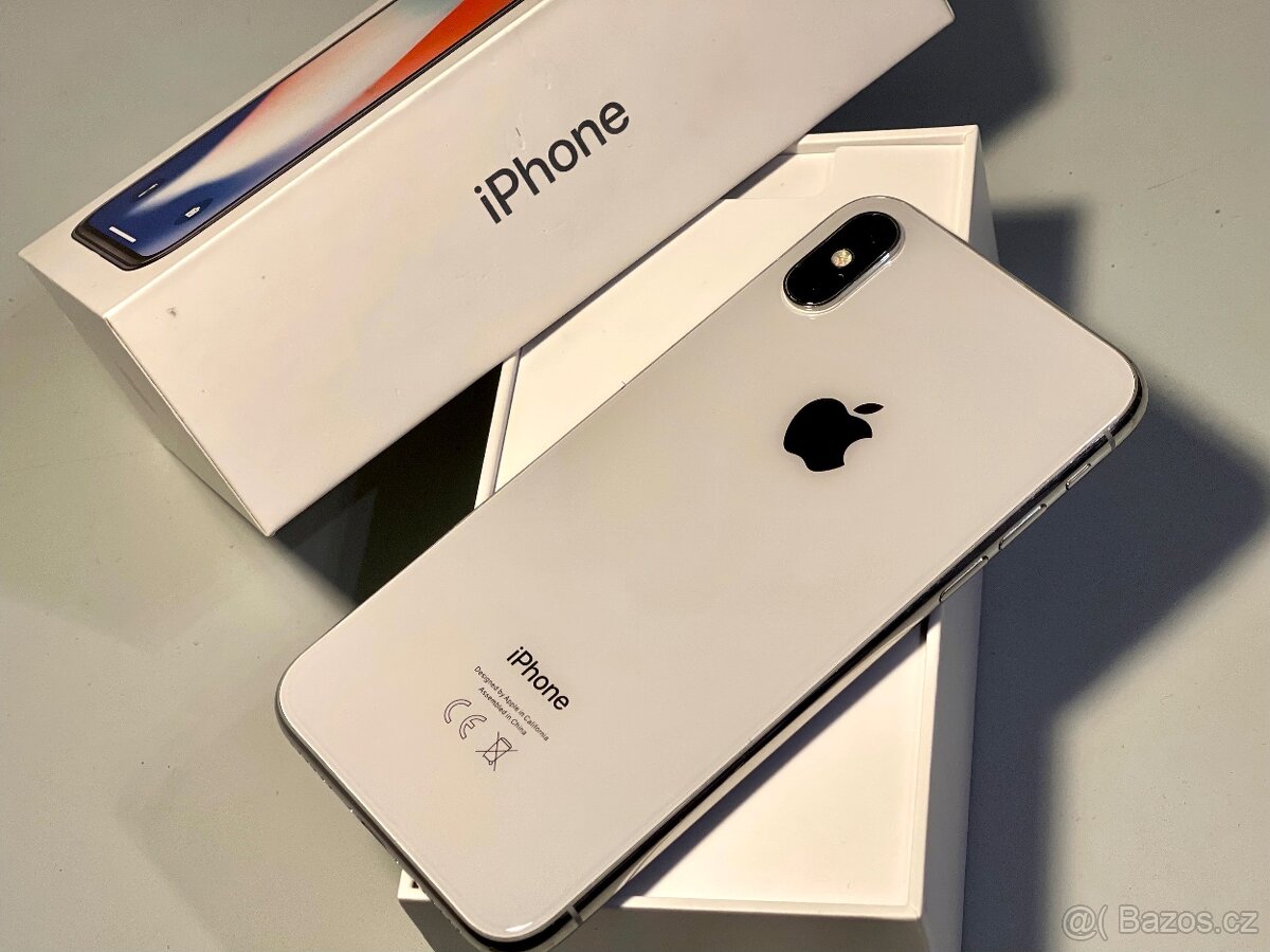 iPhone X Silver BATERIE 100% TOP - 2