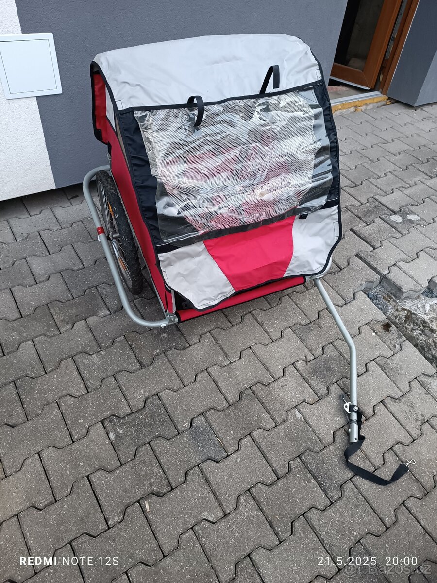 Vozík za kolo pro 2 děti - 2