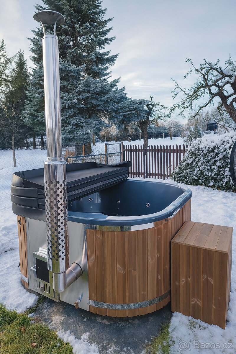 Koupací sud (ThermoWood - full set) hranatý - 2