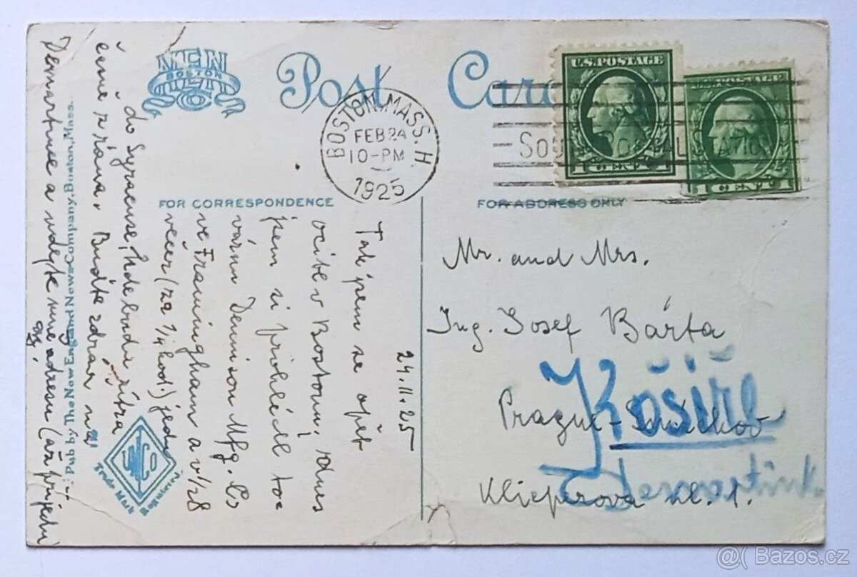 Pohlednice Boston - 2