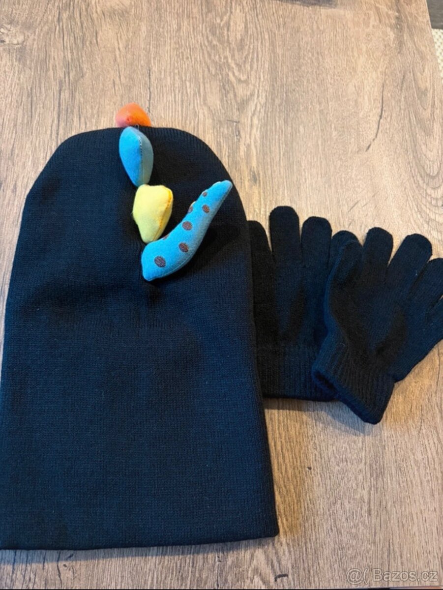 Nová dětská zimní čepice + rukavice 3-5 let - 2