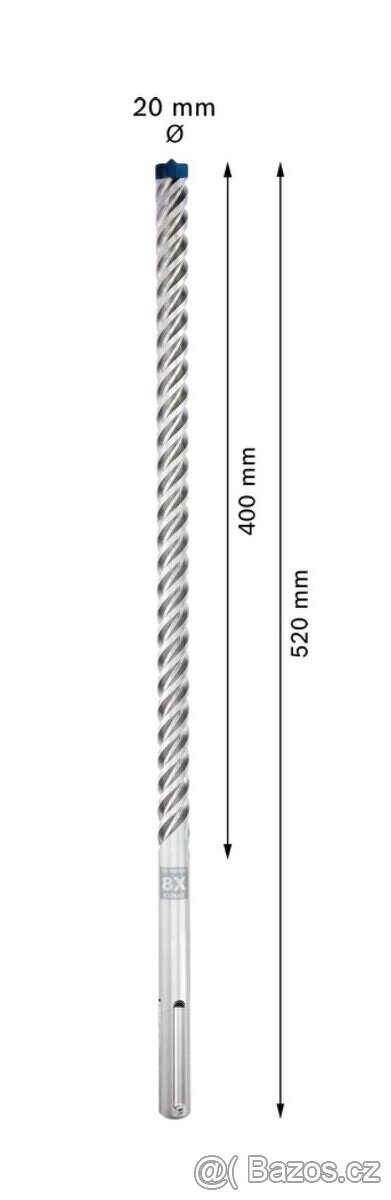 Bosch Vrták EXPERT SDS max-8X, 20 × 400 × 520 mm 2608900229 - 2