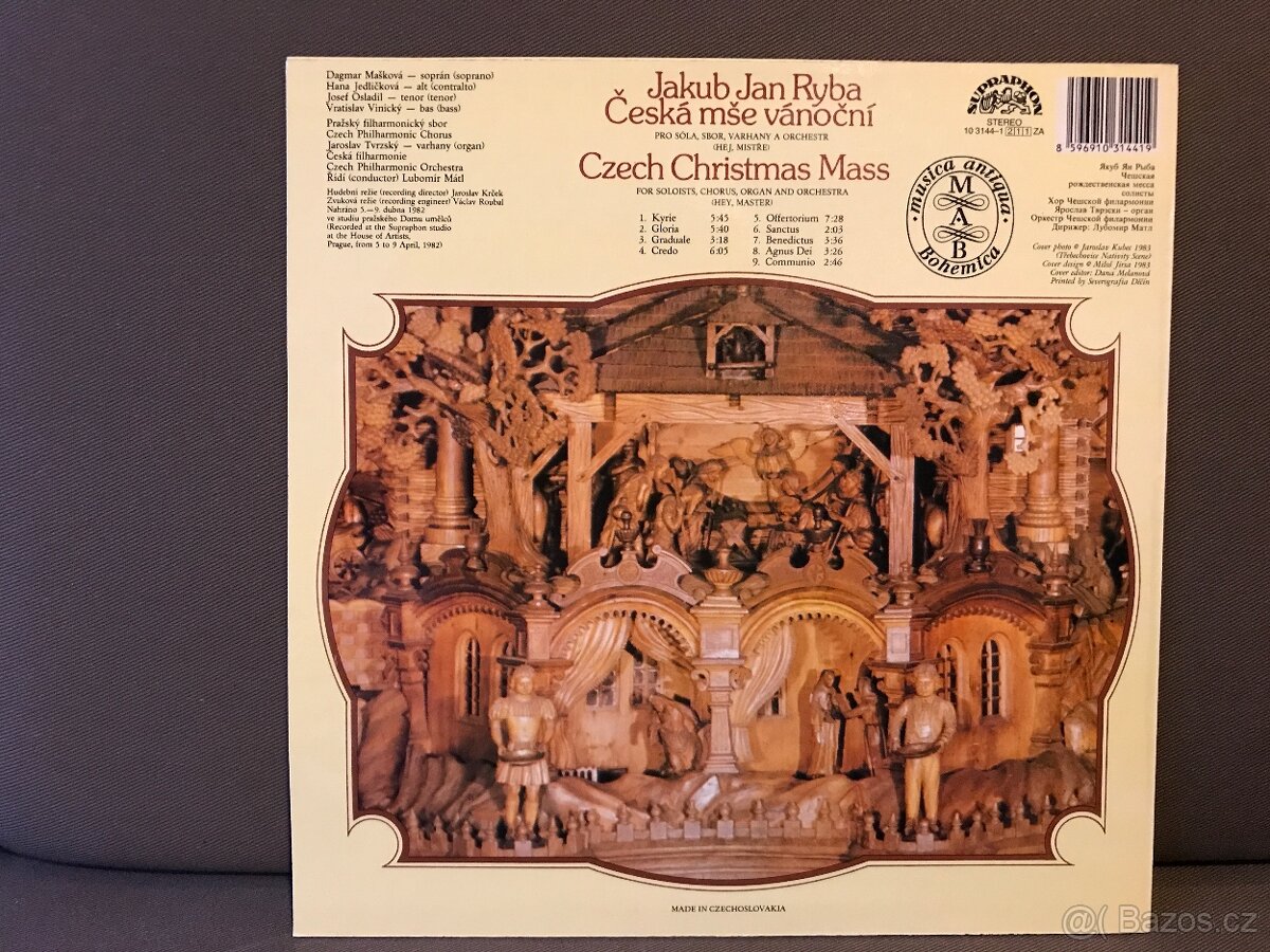 LP J. J. Ryba-Vánoční mše-osobní odběr nebo Zásilkovna - 2