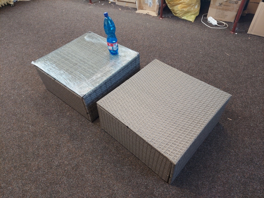 2x Zahradní stolek "Ratan" - 2