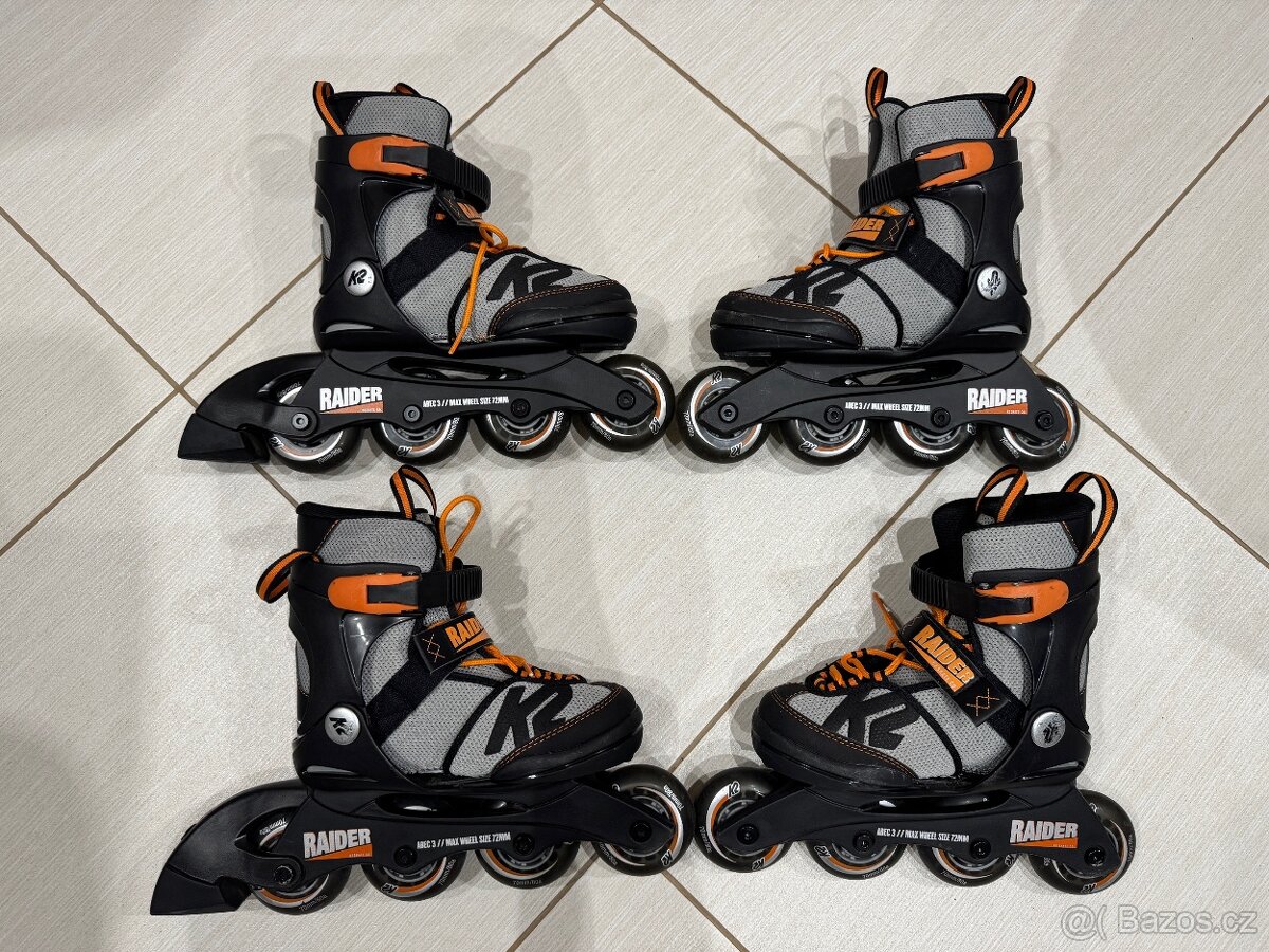 Dětské rostoucí kolečkové inline brusle K2 (2 x) - 2