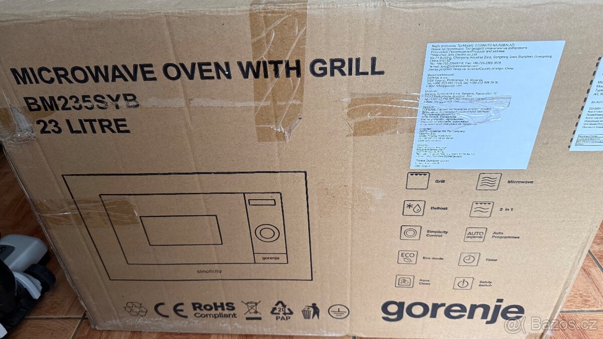 Mikrovlnná trouba Gorenje s grilem BM235SYB - 2