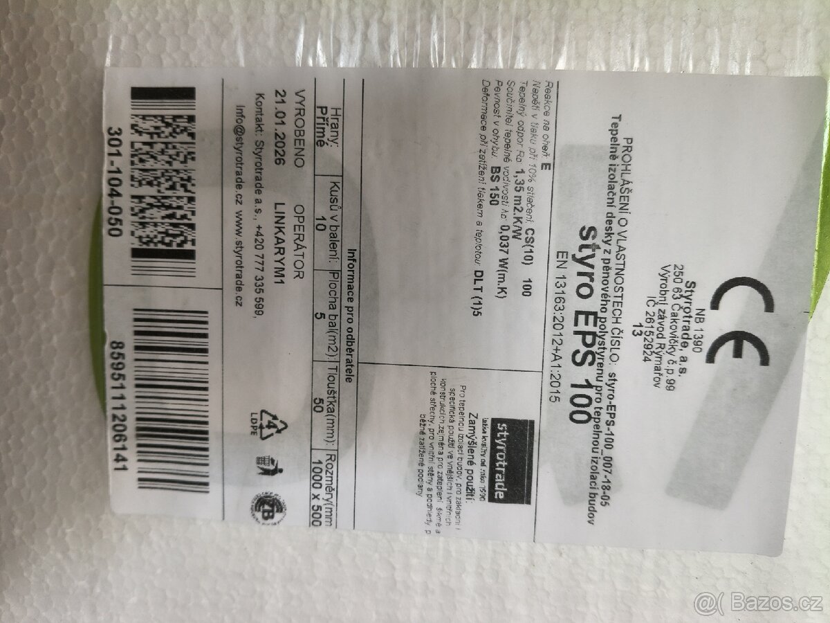 Podlahový polystyren EPS 100 50mm - 2