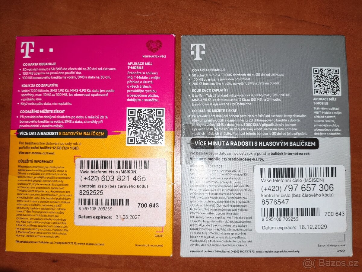 T-Mobile předplacená SIM karta - 2