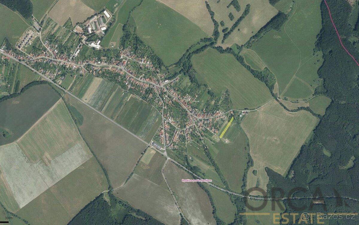 Spoluvlastnický podíl 558 m2 na pozemku v k.ú. Bystřice pod  - 2