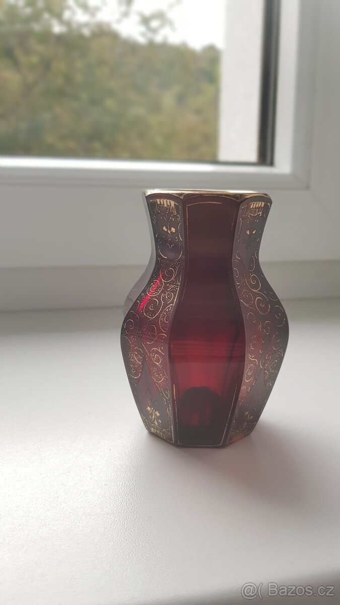 starožitná váza - nejspíše huť Josefína - 2