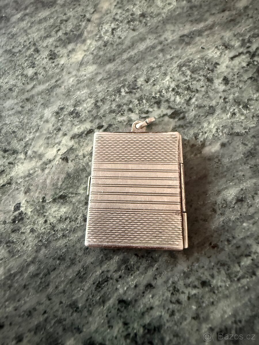 Starožitná stříbrná knížečka na foto. Č1. - 2