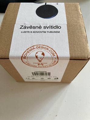Závěsné svítidlo (lustr s kovovým tubusem) černé - 2