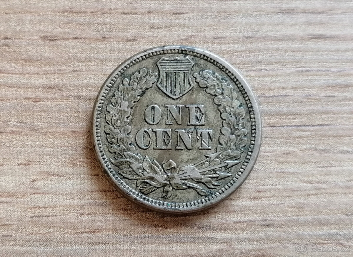 1 Cent 1863 USA Spojené státy Americké mince Severní Amerika - 2