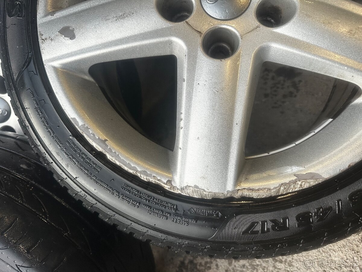 Kola s pneu 225/45r17 AUDI R17 original 5x112 7.5j - 2