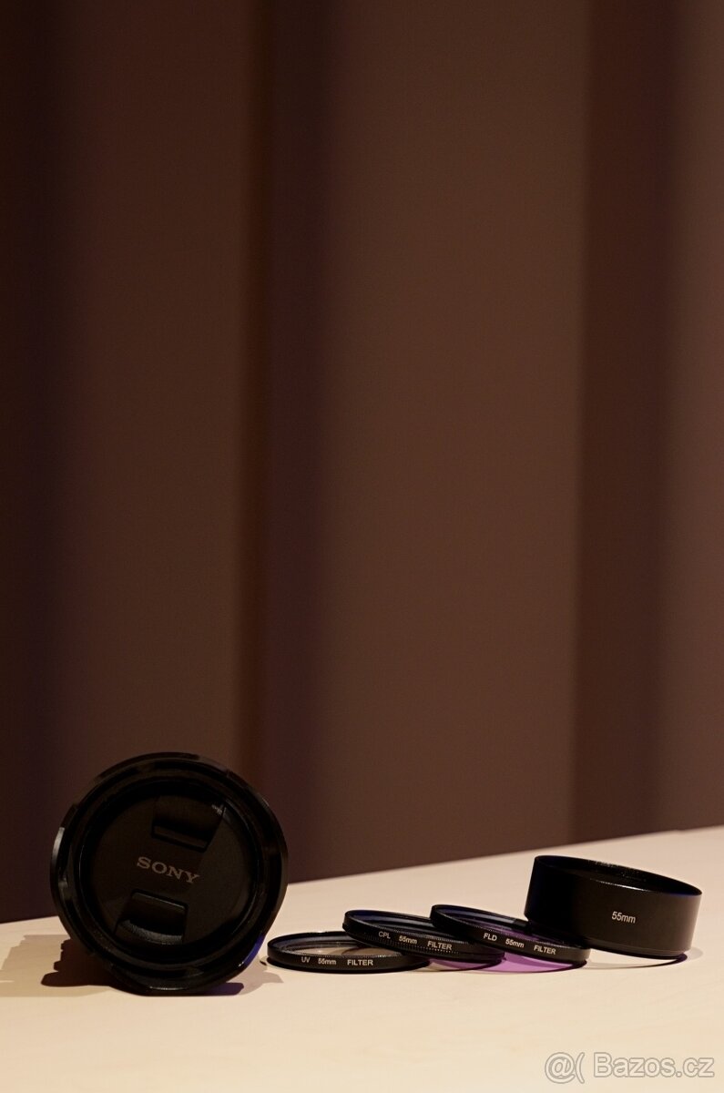 SONY 3.5-5.6/18-135 (SEL18135) + 3x filtr + hliníková clona - 2