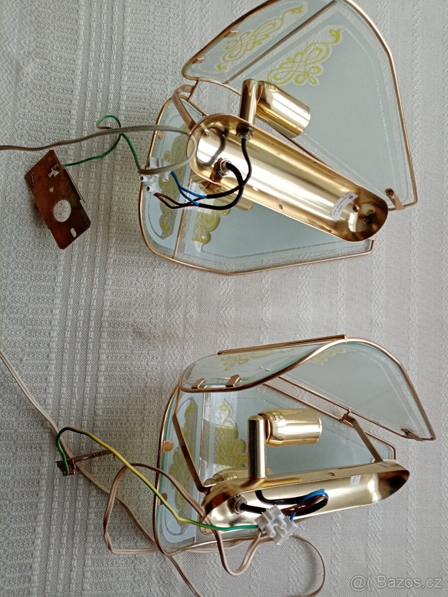 2 skleněné lampičky - 2