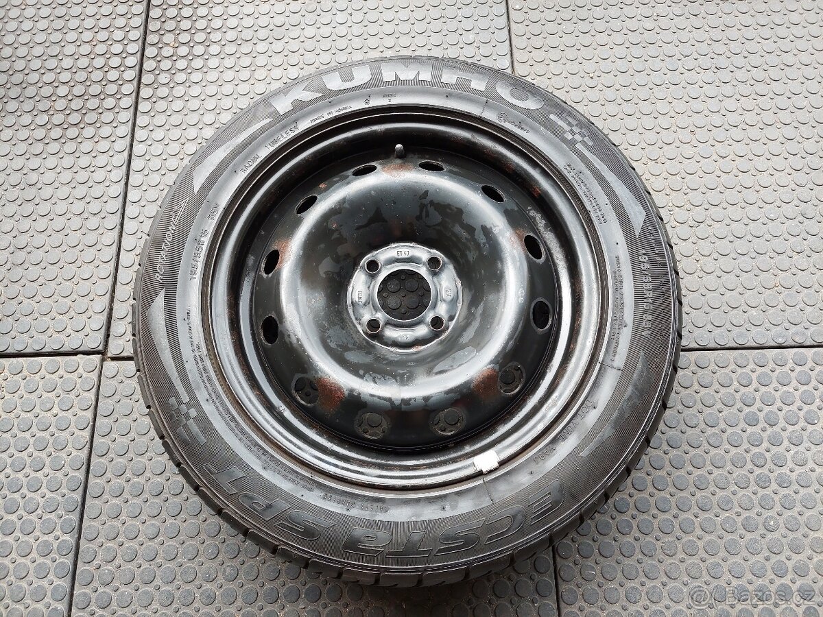 Rezerva 4x100 ET43 195/55 R15 Kumho 100% vzorek - 2