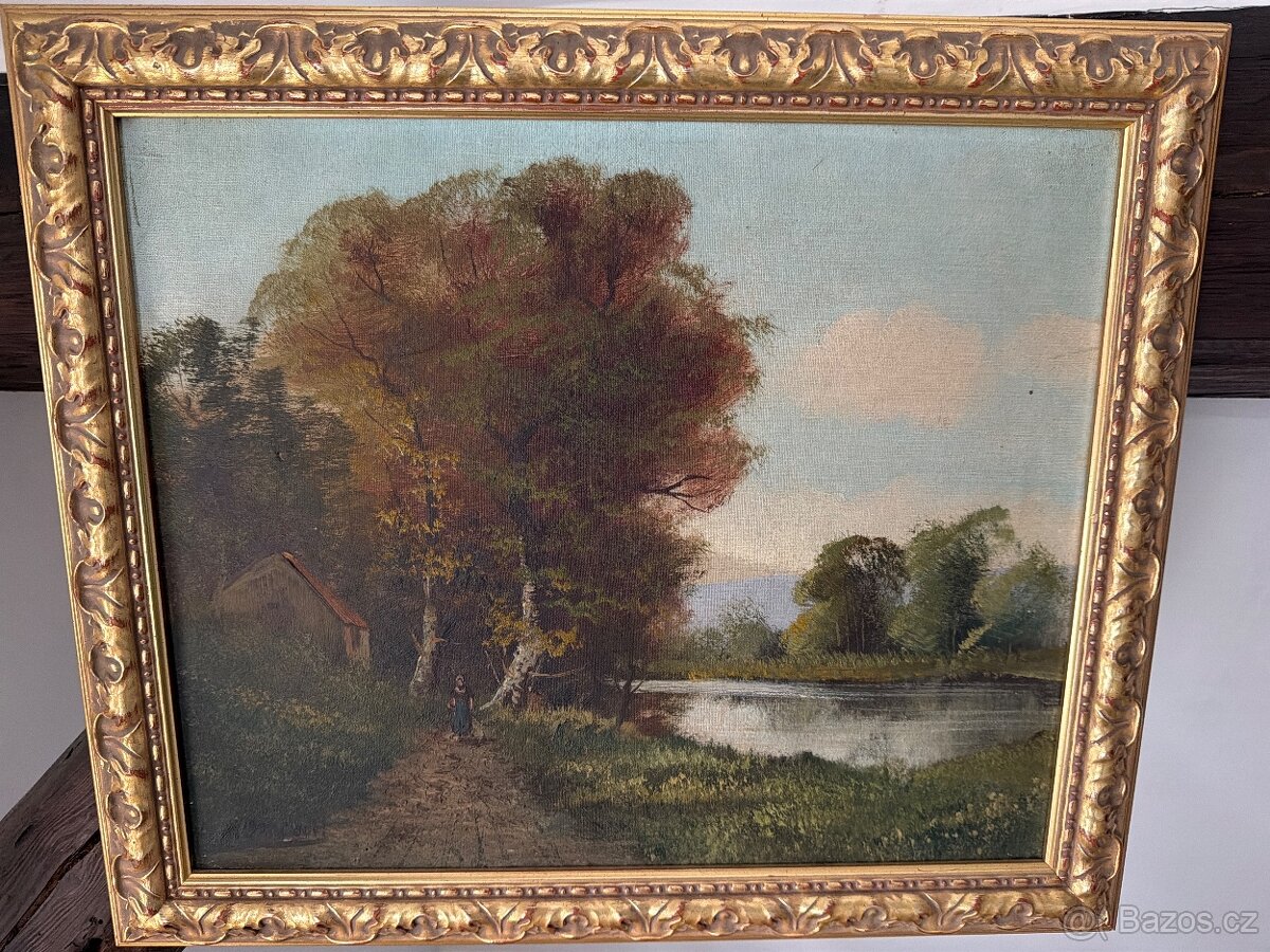 Obrazy Cesta a dívka - 2