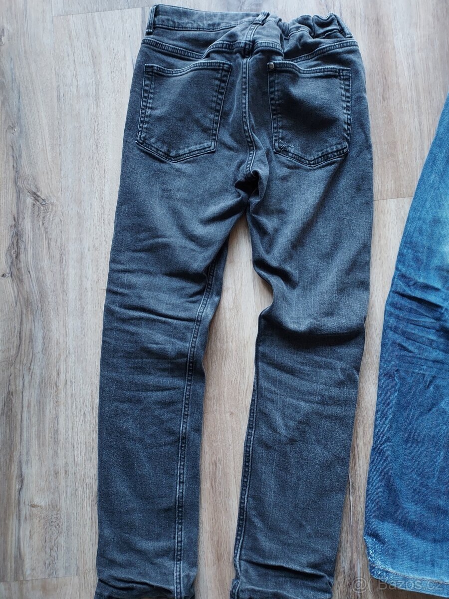 Zateplené rifle 146-158, Takko, H&M - 2