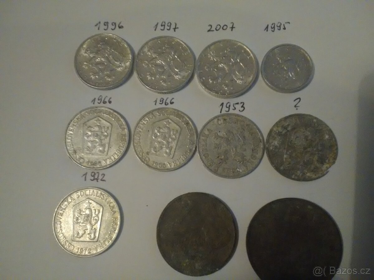 Prodám mínce ČSSR,ČSFR ,ČR - 2